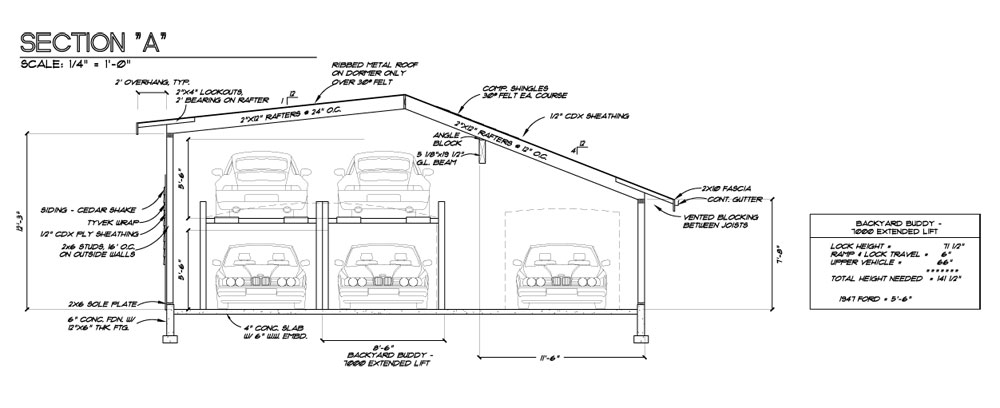 Construction Plan Cross Section Sample